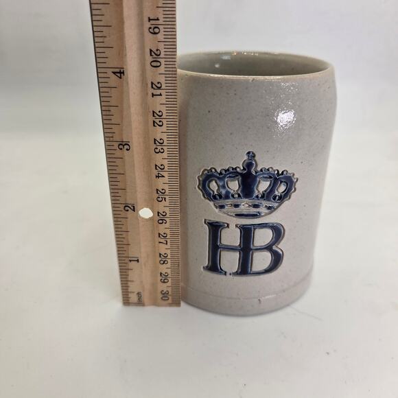 Hofbräuhaus München Beer Mug 0.25L HB Crown Logo Stoneware Germany - Picture 10 of 13